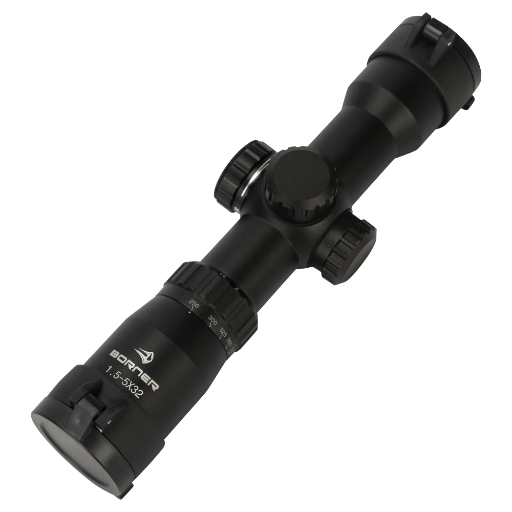 Прицел для арбалета оптический профессиональный 1,5-5х32 BORNER