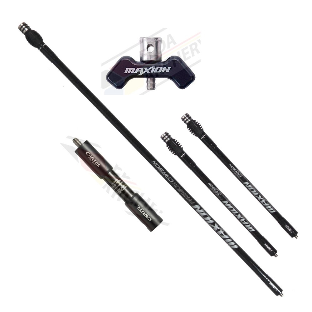 товар Система стабилизации 5 предметов Cartel Maxion (28" +12" +4" +тройник) черный