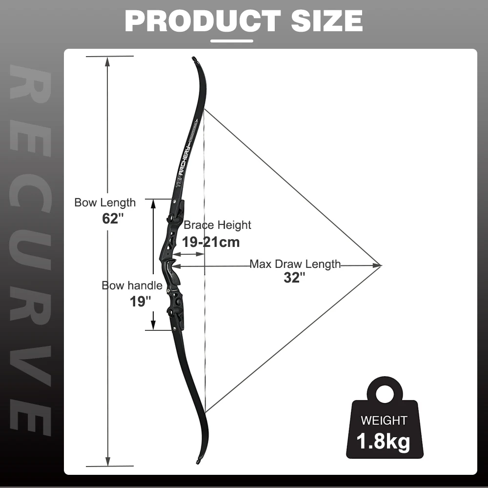 фото Лук традиционный TopArchery Black  62" Лук традиционный TopArchery Black  62"