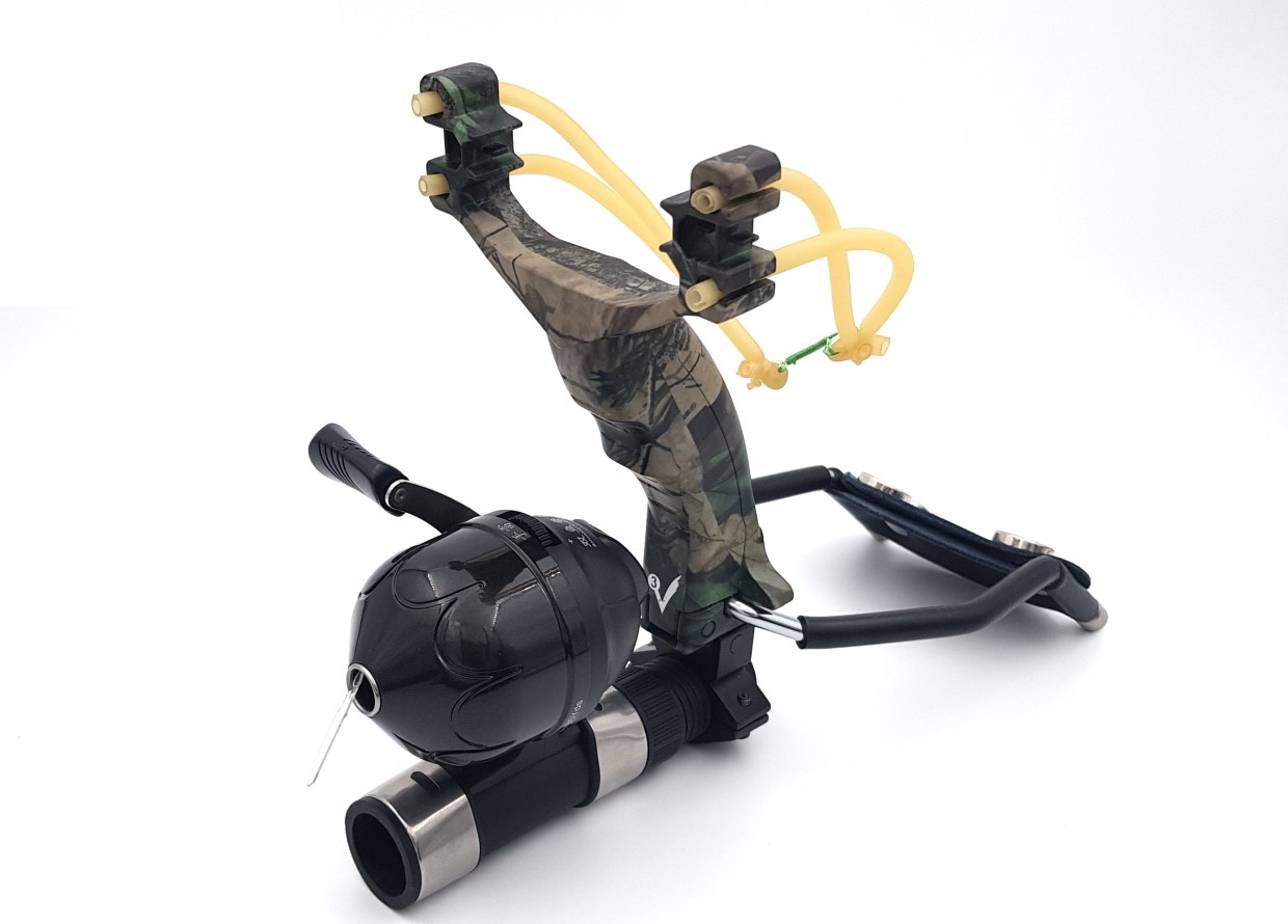 фото Мощная рогатка для рыбалки Тайфун камо Мощная рогатка для рыбалки Тайфун камо