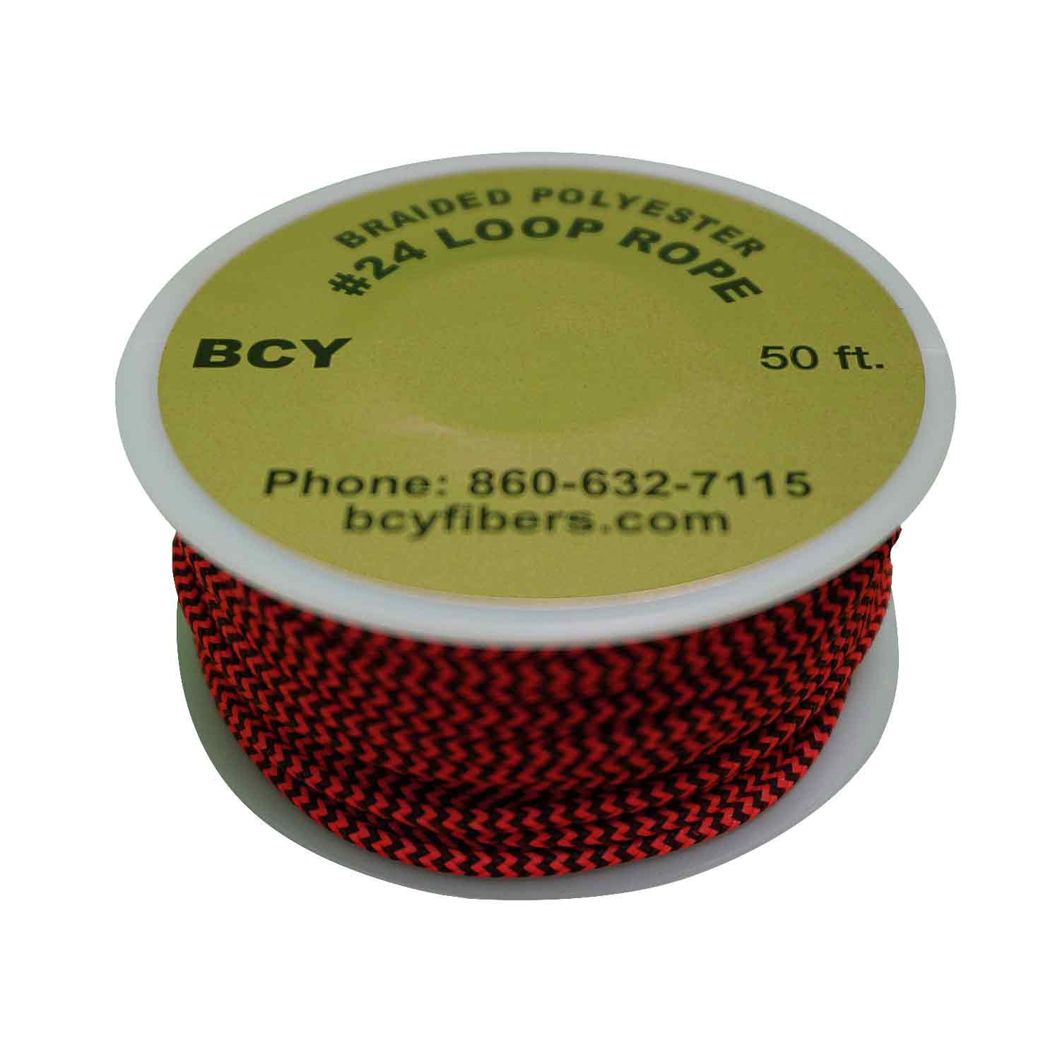 Нить для петельки релиза BCY 24 Loop Rope 1 метр черно-красная