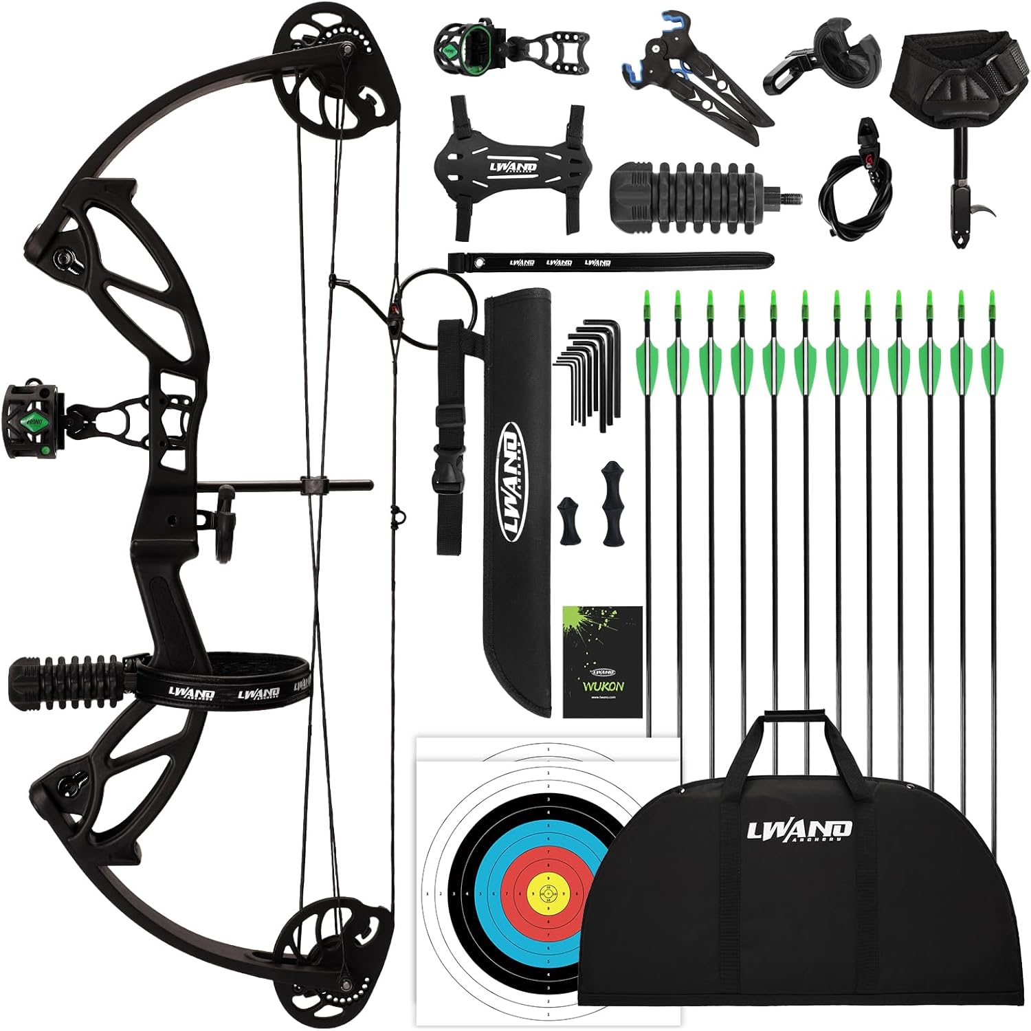 Блочный лук Lwano Wukong для детей и подростков, комплект