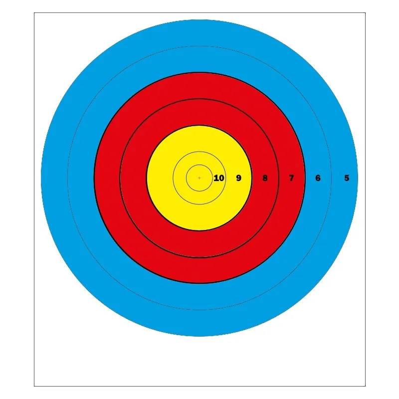 Мишень FITA 80см для стрельбы на 30 и 50 метров (зоны X-10-5)