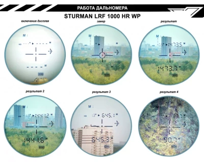 Лазерный дальномер STURMAN LRF 1000 HR WP